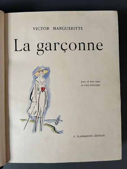 null VAN DONGEN. MARGUERITTE (Victor). La garçonne. Paris, Flammarion, 1925.in-4,...