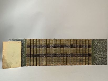 null [PLINO]. Histoire naturelle. Paris, Panckoucke, 1929-1933. 20 vol. in-8, contemporary...