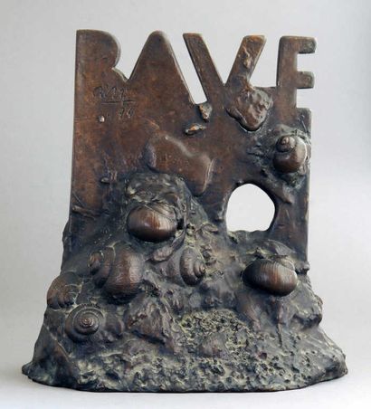 null Claude GILLI (1938), School of Nice.
Slime, 1974.
Bronze, signed and numbered...
