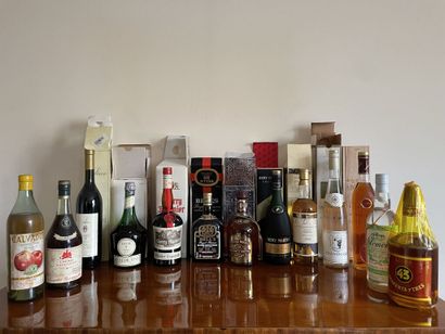 Lot of spirits including : 
- a bottle of...