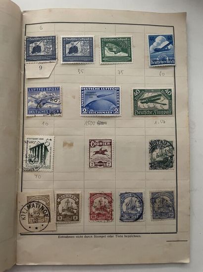 null Set of stamps including France, Moncaco, Colonies, Germany, Europe ... and mail...