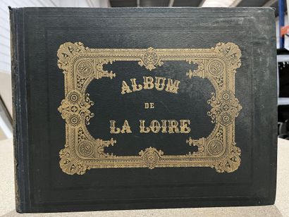 null Album des bords de la Loire composed of fifty magnificent steel engravings printed...