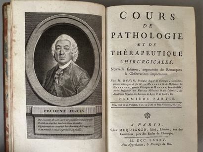 null HÉVIN (Prudent). Cours de pathologie et de thérapeutique chirurgicales. A Paris,...