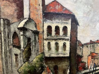 null Tristan KLINGSOR (1874-1966).
Vue du grand canal à Venise.
huile sur toile.
Signée...