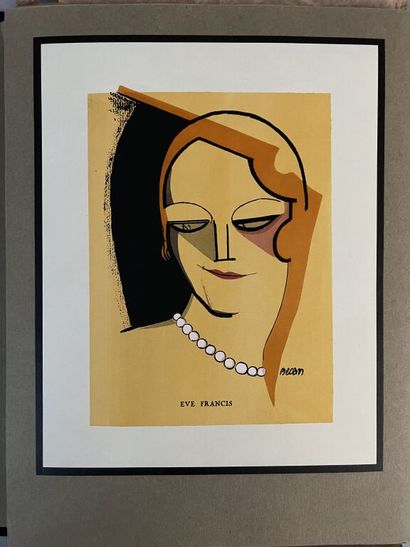 null BECAN. Classified faces. 30 masks by Bécan. Paris, Louis Querelle, [circa 1930]....