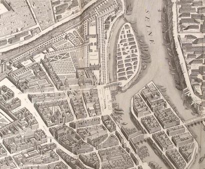 TURGOT (M.E.) Plan de Paris commencé l'année 1734 dessiné et gravé sous les ordres...
