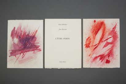 null Jean BAZAINE (1904-2001). Suite complète de 4 lithographies en couleurs composées...