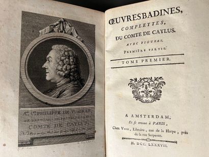 null CAYLUS (Anne Claude Philippe de). OEuvres badines complettes du comte de Caylus,...