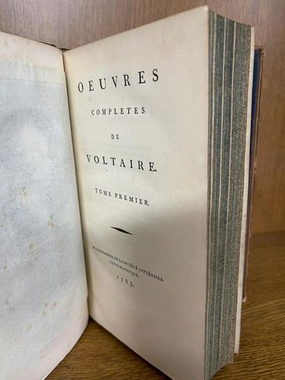 null VOLTAIRE, OEuvres complètes. [Kehl], De l'imprimerie de la Société littéraire-typographique,...