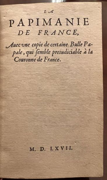 [Sixteenth-century book]. La Papimanie de...