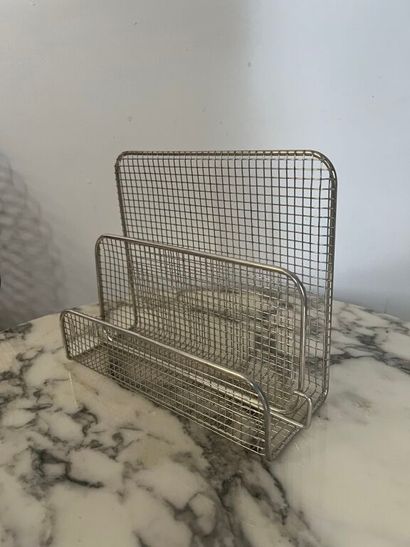 null 10 openwork metal or wire mesh kitchen accessories including 3 copper filament...
