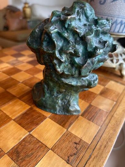 null Ugo CIPRIANI (1887-1960).
Bust of Beethoven.
Green patinated bronze proof.
Height:...