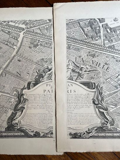 null [TURGOT]. BRETEZ (Louis). Plan de Paris, dit de Turgot, 1739. Plan de Paris,...
