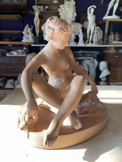 null After Étienne-Maurice FALCONET ?
Venus with quiver.
Edition terracotta.
33 x...