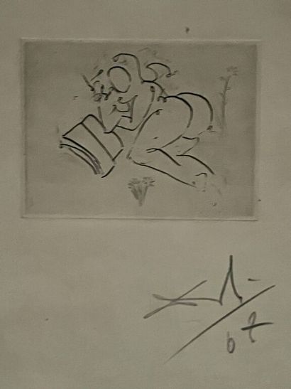null Salvador DALI (1904-1989) illustrating Apollinaire. 
Poèmes secrets, Paris,...