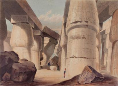 PILLEAU (H.) Sketches in Egypt. Lithographies de Dickinson & fils. 1 volume gd in-folio...