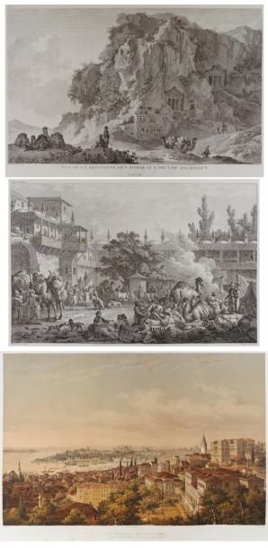 CHOISEUL-GOUFFIER (Comte de) Voyage pittoresque de la Grèce. 2 volumes en 3 tomes...