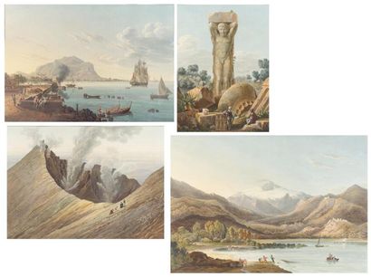[GIGAULT DE LA SALLE (ACHILLE ETIENNE)](1772- 1855) Voyage pittoresque en Sicile...