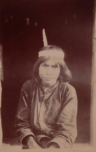 Pedro Emilio GARREAUD (1835-1875), [attribué à] Jeune indien, Pérou, années 1870....