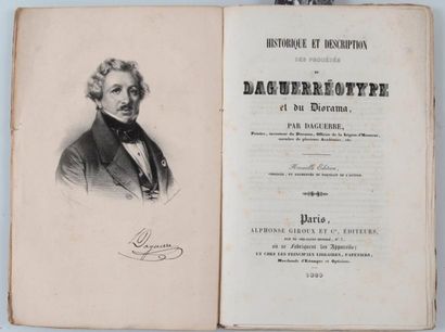DAGUERRE Historique et description des procédés du Daguerréotype et du Diorama. 1...