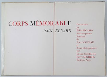 ÉLUARD (Paul) Corps mémorable. Illustré de 12 photographies de CLERGUE, couverture...