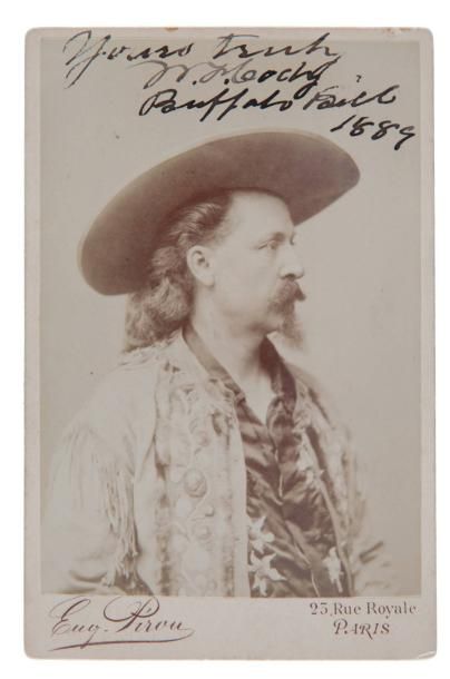 Eugène Pirou (1841-1909) Buffalo Bill, Paris, 1889. Épreuve d?époque sur papier albuminé...