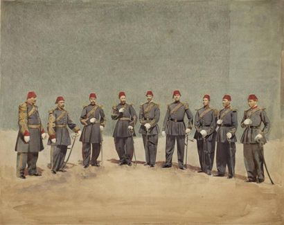 E. DÉSIRÉ [Désiré Ernié, dit] (actif 1860-1880) Portraits de dignitaires du régime...