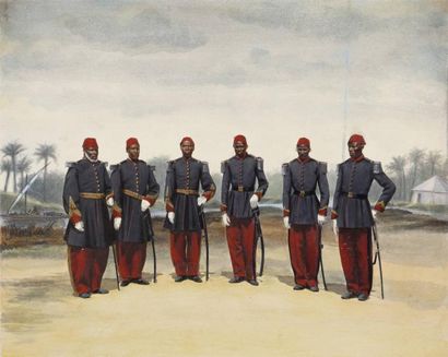 E. DÉSIRÉ [Désiré Ernié, dit] (actif 1860-1880) Portraits de dignitaires du régime...