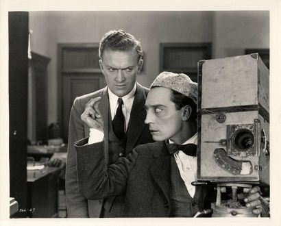 null LE CAMERAMAN / THE CAMERAMAN Harold Goodwin et Buster Keaton dans son film (1928)....
