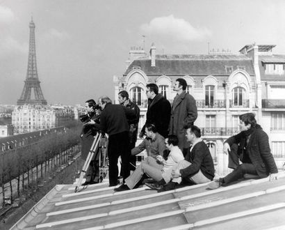 BAISERS VOLES François Truffaut sur le tournage...