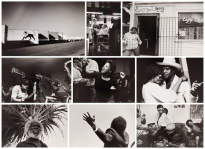 Michelle VIGNES (1928-2012) Série "Blues à Oakland", 1982-1984. Lot de 10 tirages...