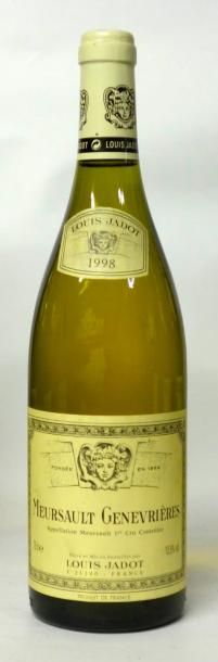 VINS BLANCS DE BOURGOGNE 1 Bouteille MEURSAULT 1998 1er CRU « GENEVRIÈRES » L. J...