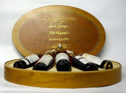 Cognac 1 Coffret de COGNAC L & L COFFRET BOIS DE 5 FLACONS DE 20CL «ASSORTIMENT DES...