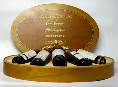 Cognac 1 Coffret COGNAC L & L COFFRET BOIS DE 5 FLACONS DE 20CL « ASSORTIMENT DES...
