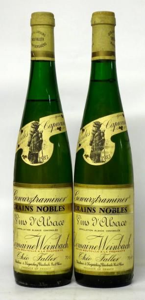 Vins d?Alsace 2 Bouteilles GEWURZTRAMINER « GRAINS NOBLES » CLOS DES CAPUCINS DOMAINE...