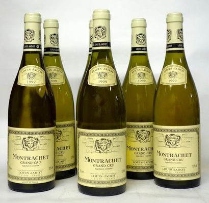 VINS BLANCS DE BOURGOGNE 6 Bouteilles MONTRACHET GRAND CRU L. JADOT 1999