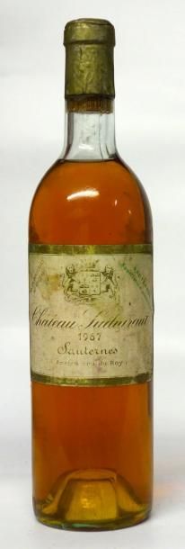 VINS BLANCS DE BORDEAUX 1 Bouteille CHÂTEAU SUDUIRAUT 1er CRU CLASSÉ SAUTERNES 1967...