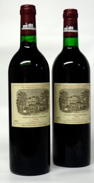 VINS ROUGES DE BORDEAUX 2 Bouteilles CHÂTEAU LAFITE 1er GRAND CRU CLASSÉ PAUILLAC...