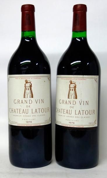 VINS ROUGES DE BORDEAUX 2 Magnums CHÂTEAU LATOUR 1er GRAND CRU CLASSÉ PAUILLAC 1...