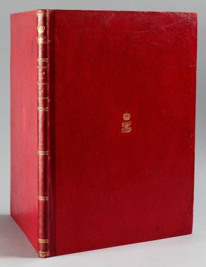 ADAM (Victor ) Figures du paysagiste. 1 vol. in-folio relié ½ maroquin rouge à grain...