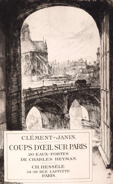 CLÉMENT-JANIN (Noël) Coups d'oeil sur Paris. Illustrés de 84 compositions de Charles...