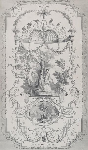 Jean-Antoine WATTEAU, (1684- 1721), d´après Ensemble de 8 estampes encadrées non...