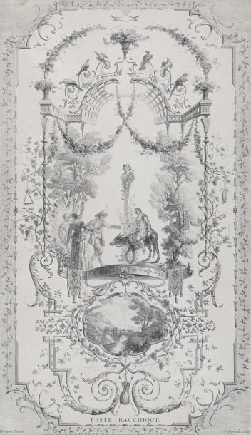 Jean-Antoine WATTEAU, (1684- 1721), d´après Ensemble de 8 estampes encadrées non...