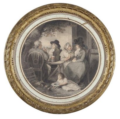 null Ensemble de six gravures anglaises William NUTTER (1754-1802) «The Visit Returned...
