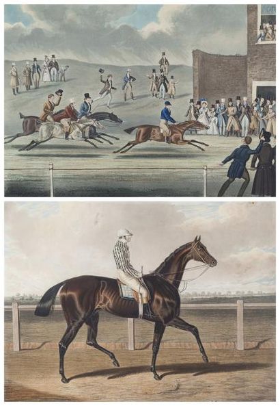 HIPPISME ANGLAIS Charles I HUNT (1803-1877), d'après J.F. HERRING, Doncaster «The...