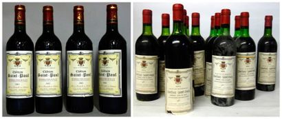 null 16 Bouteilles CHÂTEAU SAINT PAUL 1-1970, 6-1974, 5-1975 4-2002 1ères CÔTES DE...