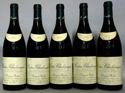 null 5 Bouteilles DOMAINE DOUDET CORTON CHARLEMAGNE 1997