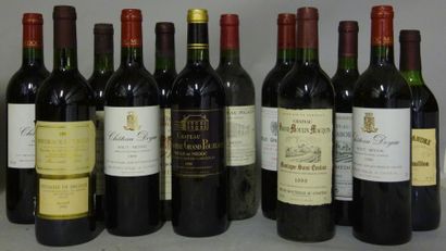 null 12 Bouteilles 1 CHÂTEAU MOULIN DE SOUBEYRAN 1 CHÂTEAU LA CROIX DU MONTHIL 1992;...