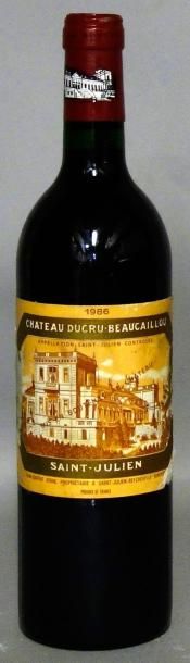 1 Bouteille CHÂTEAU DUCRU BEAUCAILLOU 1986...