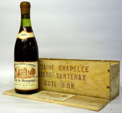 null 1 Bouteille MARC DE BOURGOGNE- DOMAINE CHAPELLE N/M Coffret bois. Wood box